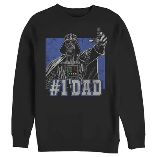 Men's Star Wars Darth Vader Number One Dad Sweatshirt image {3}