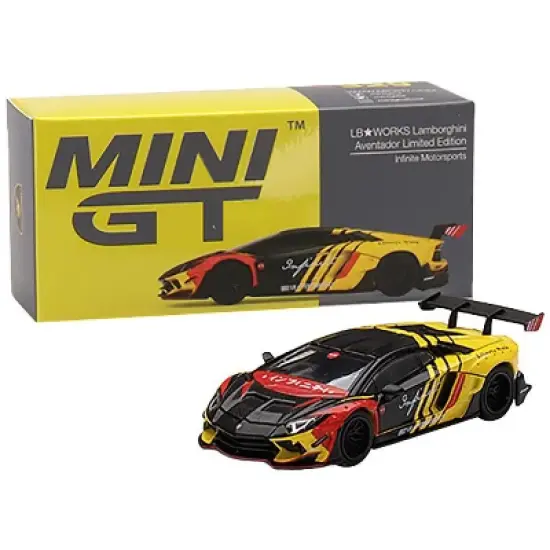 Lamborghini Aventador LB WORKS "Infinite Motorsports" Livery Ltd Ed to 5400 pcs 1/64 Diecast Model Car by True Scale Miniatures image {3}