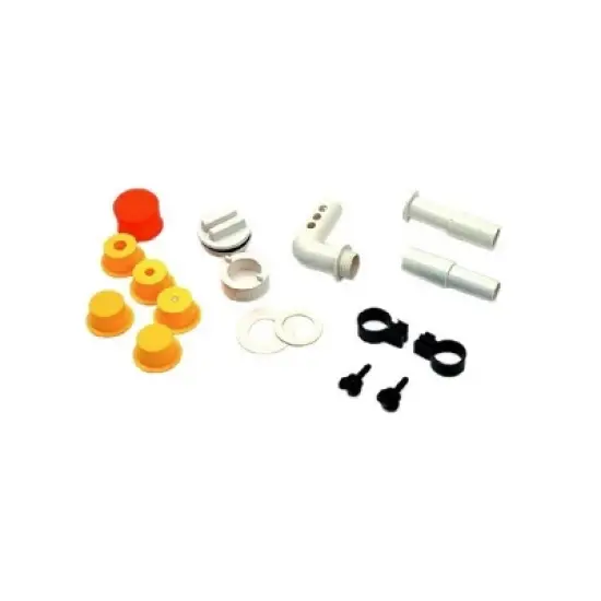 Swimline Hydro Tools Floating Fountain Universal Adapter Kit for Swimming Pools 14pc  4" - White/Yellow image {3}