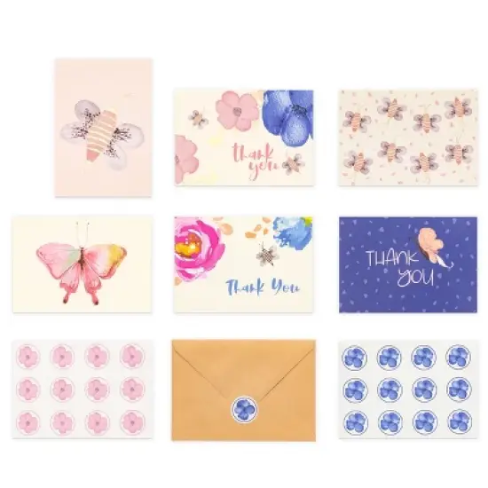 Outshine Co Blank Note Cards with Envelopes and Seals in Storage Box image {15}