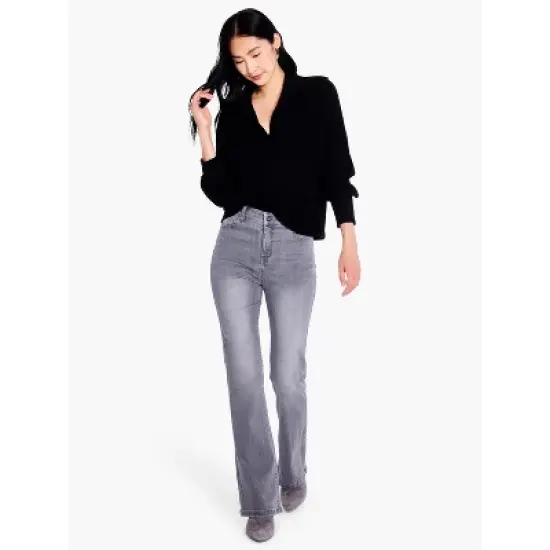 NIC + ZOE Drape Collar Shaker Sweater image {7}