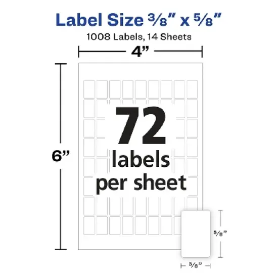 Assorted Publishers Avery Self-Adhesive Removable Rectangular 5414 image {2}