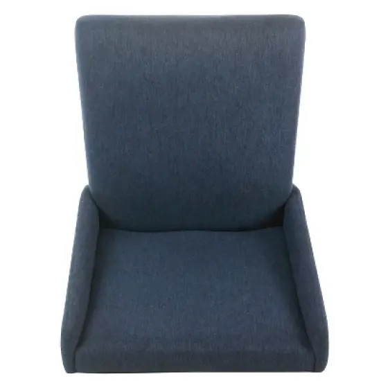 Set of 2 Dinah Modern Dining Chairs Navy - HomePop image {4}
