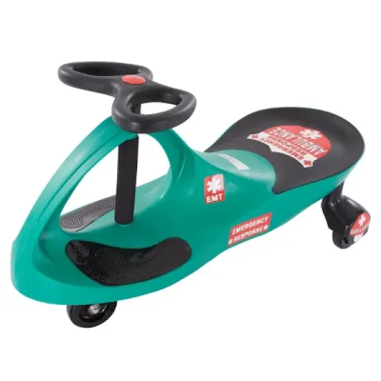 Toy Time Ambulance Wiggle Car Ride-On Toy - Green image {3}
