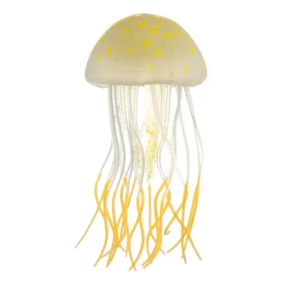 Unique Bargains Silicone Fluorescent Jellyfish Glow Aquarium Decor Ornaments with Suction Cup 2.2"x4.5" image {7}