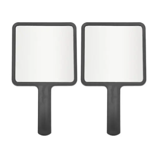 Unique Bargains Delicate Square Handheld Mirror 2 Pcs image {6}