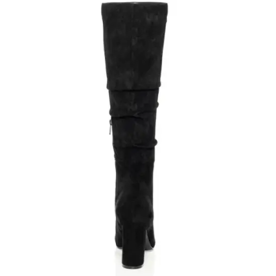 Women's WIDE FIT Petra Knee High Boot - black | CITY CHIC image {1}