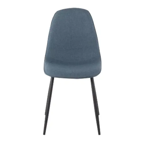 Set of 2 Pebble Steel/Polyester Dining Chairs - LumiSource image {5}