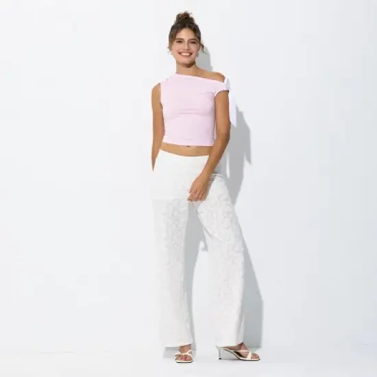 Women's Bow Tie Asymmetrical Knit Top - Wild Fable&trade; image {2}