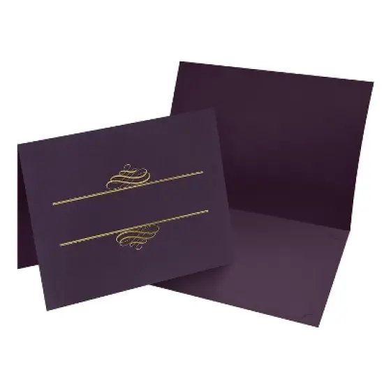 Masterpiece Studios Certificate Holders 9.375" x 12" Plum 5/Pack (903106) image {1}