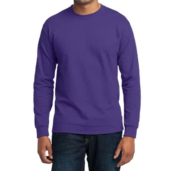 Mafoose Men's Comfortable Long Sleeve Lightweight Core Blend T-shirt image {9}