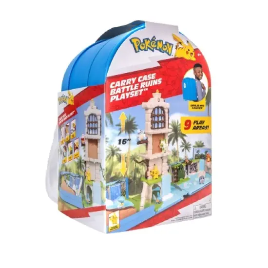 Pokemon Carry Case Jungle Ruins Playset Action Figure: Includes 2-Piece Plastic Set image {15}