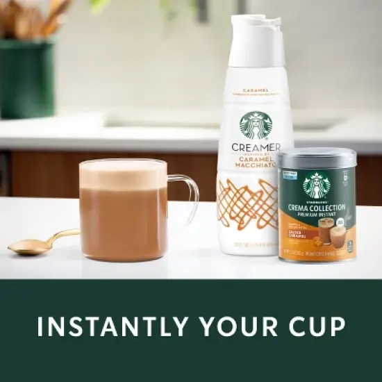 Starbucks Crema Collection Premium Salted Caramel Flavored Instant Coffee - 7.12oz image {6}