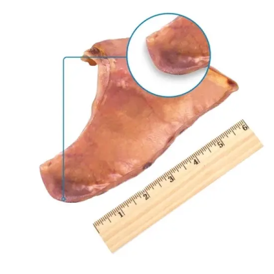 GigaBite All Natural Whole Pig Ears Treats for Dogs image {3}