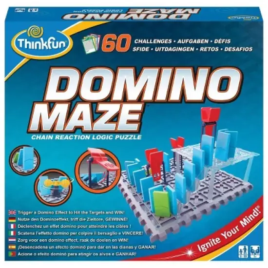 Ravensburger ThinkFun Domino Maze Concentration Logic Board Game: Creative Thinking, 15+ Min Play, Includes Cards & Game Pieces image {1}