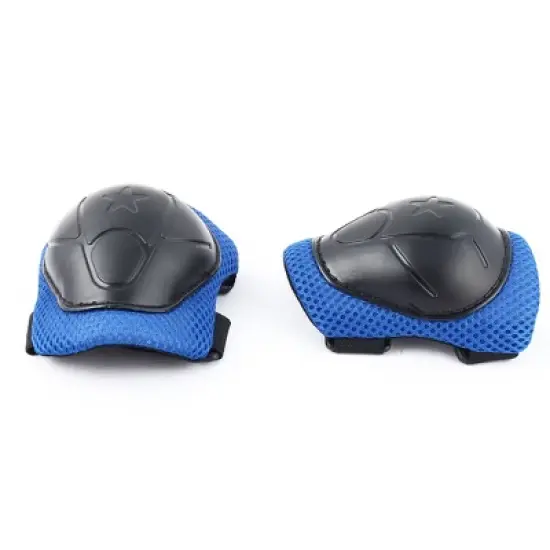 Unique Bargains Bicycle Roller Blading Wrist Elbow Knee Support Protector Guards Pads Brace 6 in 1 Set image {4}