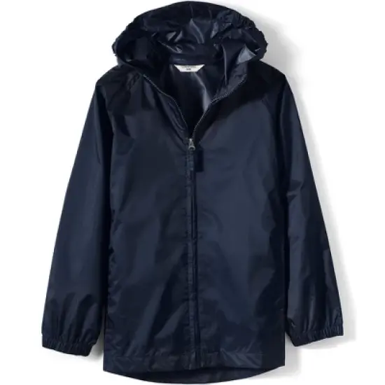Lands' End School Uniform Big Kids Packable Rain Jacket image {3}