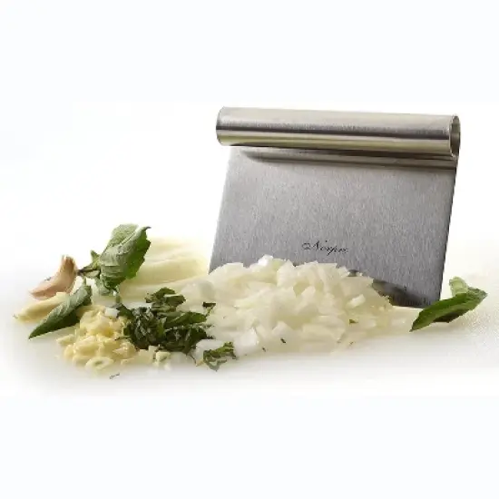 Norpro 6" Wide Heavy Duty Stainless Steel Food Chopper / Dough Scraper image {3}