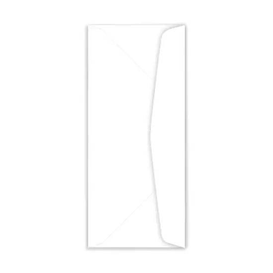 Southworth 100% Cotton #10 Resume Envelope 4 1/8 x 9 1/2 White 24lb Wove 50/Box R1410L image {2}