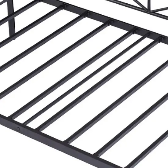 VECELO Metal Daybed with Headboard Heavy-duty Slats Support Sofa Bed Platform Mattress Foundation, Easy Assembly image {12}