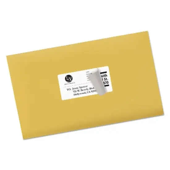 Avery Shipping Labels with TrueBlock Technology Laser 2 x 4 White 250/Pack 5263 image {1}