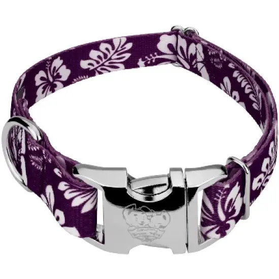 Country Brook Petz Premium Purple Hawaiian Dog Collar image {6}