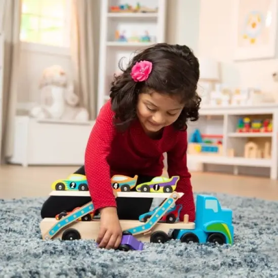 Melissa & Doug Mega Race-Car Carrier image {1}