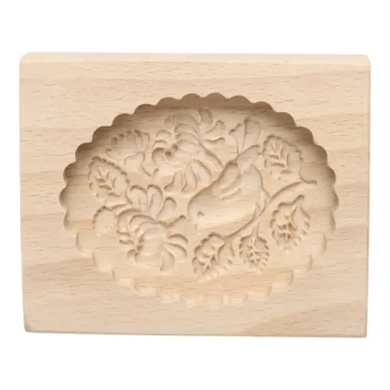 Unique Bargains Wooden 3D Carved Smooth Vintage Baking Cookie Biscuit Mould image {6}