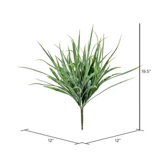 Vickerman 19.5" Artificial UV Coated Green St. Augustine Grass Bush. image {1}