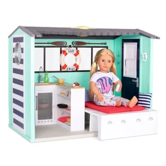 Our Generation Seaside Beach House Playset for 18" Dolls image {5}