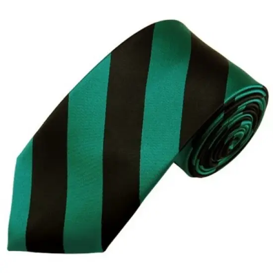 Men's 2.75 W And 58 L Inch With 0.75 Inch Stripe Width College Stripe Slim Woven Necktie image {32}