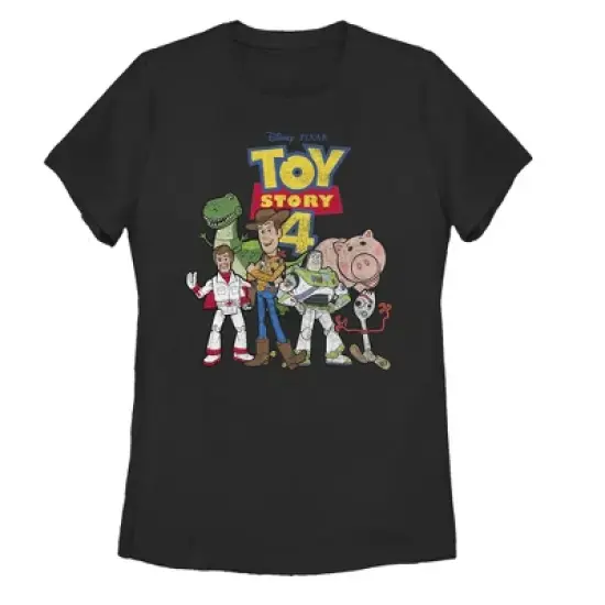 Women's Toy Story Character Logo Party T-Shirt image {2}