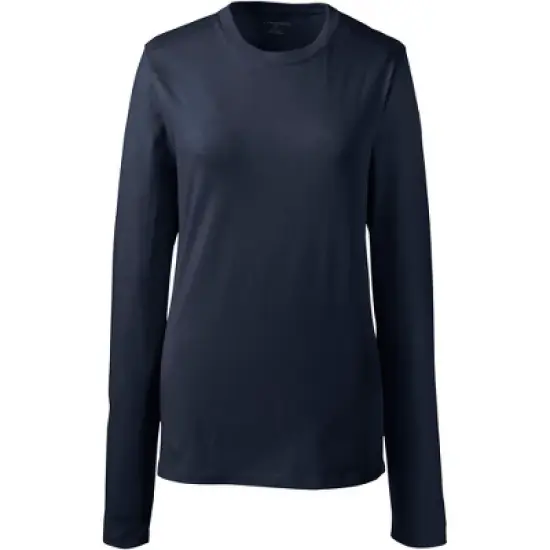 Lands' End School Uniform Women's Long Sleeve Essential T-shirt image {6}