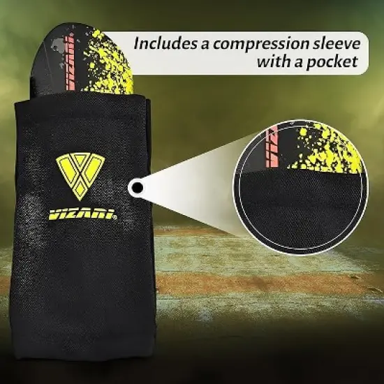 Vizari Elite Soccer Shinguard with Compression Sleeve image {8}