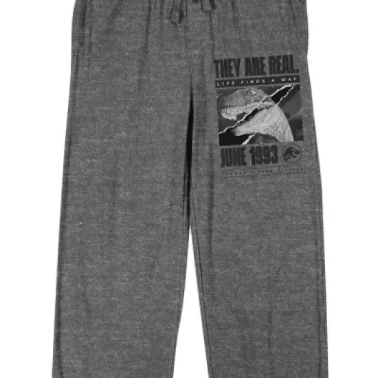 Jurassic Park Raptor Men's Black Sleep Pajama Pants image {1}