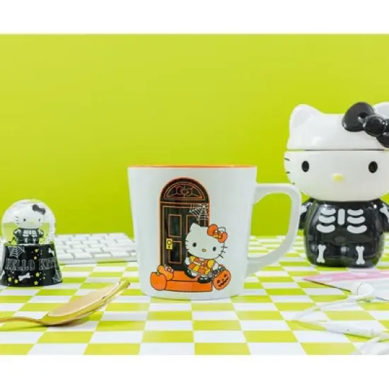 Silver Buffalo Sanrio Hello Kitty Pumpkins Ceramic Latte Mug | Holds 17 Ounces image {5}