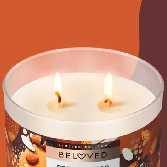 Beloved Brown Sugar and Toasted Almond 2-Wick Candle - 11.5oz image {3}