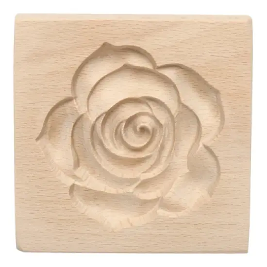 Unique Bargains Wooden 3D Carved Non-stick Vintage Baking Cookie Biscuit Mould image {21}
