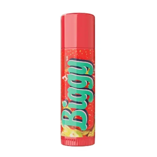 Lip Smacker Strawberry Biggie Lip Balm - 0.3oz image {1}