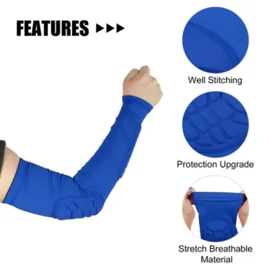 Unique Bargains Reduce Joint Pain Arm Elbow Compression Sleeve Pair image {2}