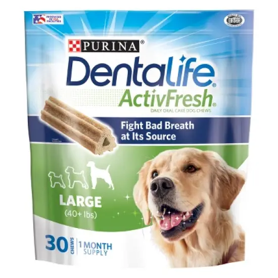Purina Dentalife ActivFresh Chicken Large Chewy Dog Treats image {9}
