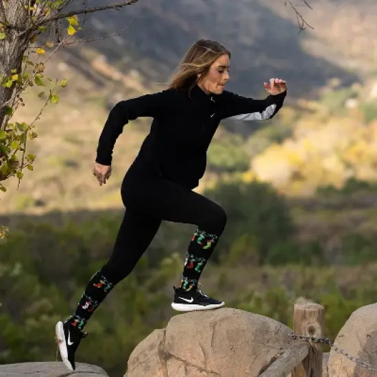 Copper Zone Christmas Fun Knee High Compression Socks Great Stocking Stuffer - 3 Pair Pack image {5}