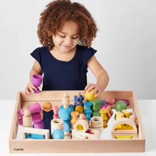 TickiT Wooden Mirror Tray image {5}