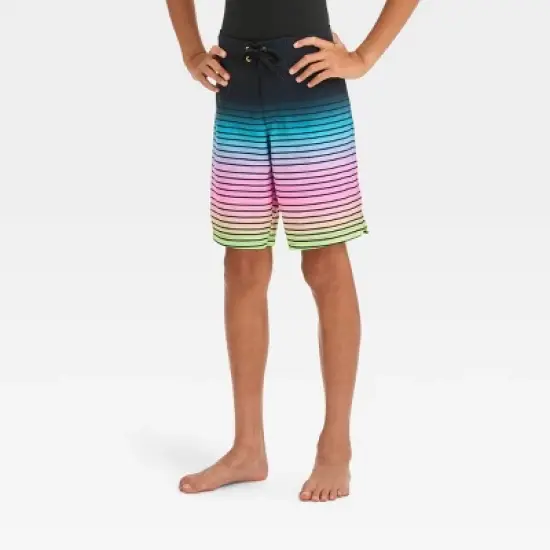 Boys' Ombre Striped Swim Shorts - art class&trade; image {3}