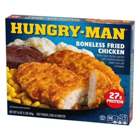 Hungry-Man Frozen Boneless Fried Chicken Dinner - 16oz image {1}