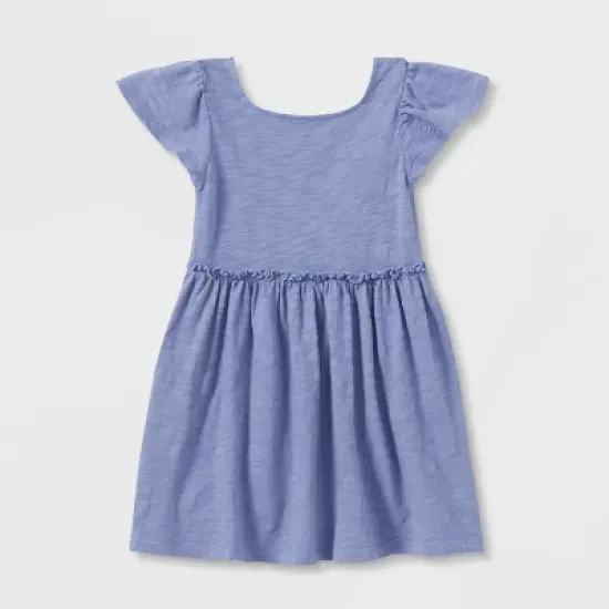 Toddler Girls' Short Sleeve Solid Knit Washed Dress - Cat & Jack&trade; image {1}