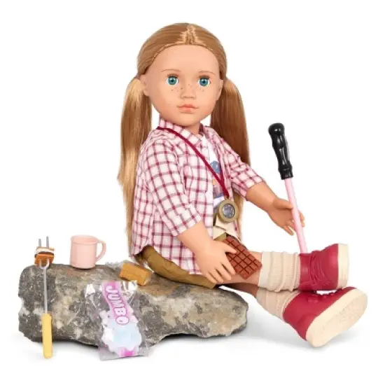 Our Generation Shannon Posable 18" Camping Doll & Storybook image {1}