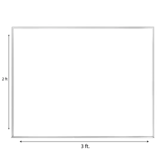 Ghent&reg; Non-Magnetic Whiteboard with Aluminum Frame, 2'H x 3'W image {1}
