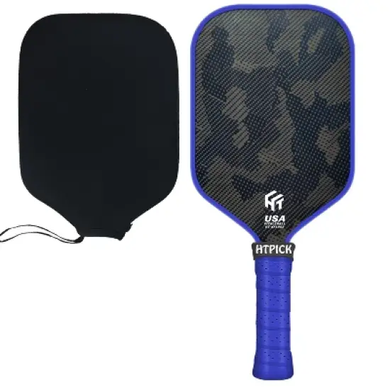Aukfa Carbon Fiber Pickleball Paddle &ndash; Cold Pressed Multi-Layer Design, 16mm Polypropylene Core, Fabric Surface, Elongated Shape image {7}