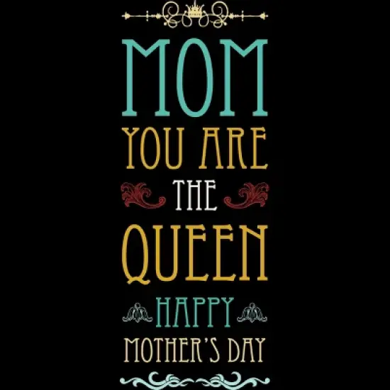 Men's Design By Humans Mother's Day Mom Queen By tmsarts Tank Top image {1}